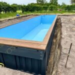 Contenedor de piscina de 12 m